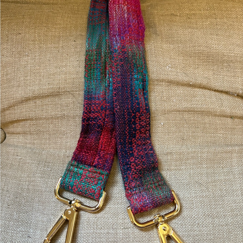 Multicolor Woven Bag Strap